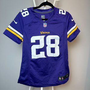 Women's Adrian Peterson 28 NFL Minnesota Vikings Jersey size Medium